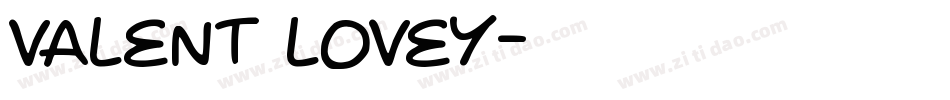 VALENT LOVEY字体转换